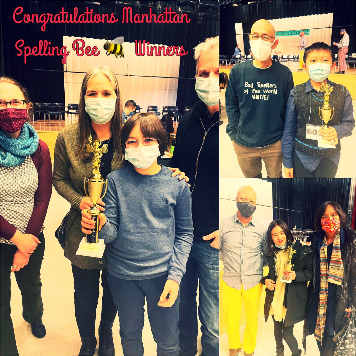 Congratulations to our Manhattan Spelling Bee Winners,Vale Esposito <a href="/MS167Manhattan/">Wagner</a>, Timothy Yang <a href="/ps334Anderson/">PS 334, Anderson NYC</a>, &amp; Lora Wu Hunter College Elem. School, WE are TRULY proud of you All!!! GOOD LUCK at the NYC Citywide BEE 🐝🐝🐝 <a href="/DOEChancellor/">Chancellor Melissa Aviles-Ramos</a> <a href="/ruxdanika/">Dr. Danika Rux</a>  <a href="/NYCMayor/">Mayor Eric Adams</a> @ofdc_nycschools