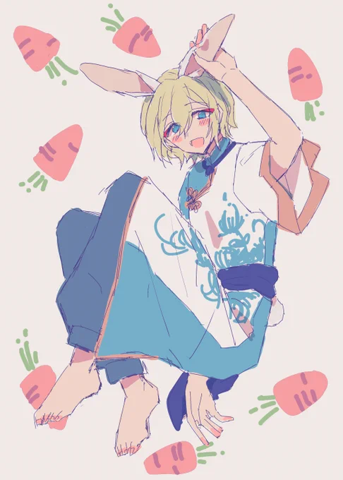うさぎは描くの堪えてるまである 帰ってこれなくなりそうなので(?) 