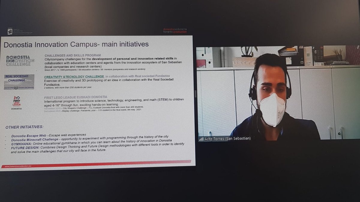 Hoy hemos presentado nuestro programa #DonostiaInnovationChallenge en el marco del proyecto <a href="/interregeurope/">Interreg Europe</a> <a href="/UrbanM_Interreg/">UrbanM</a>. 

#talento #innovación #capacidades #educación