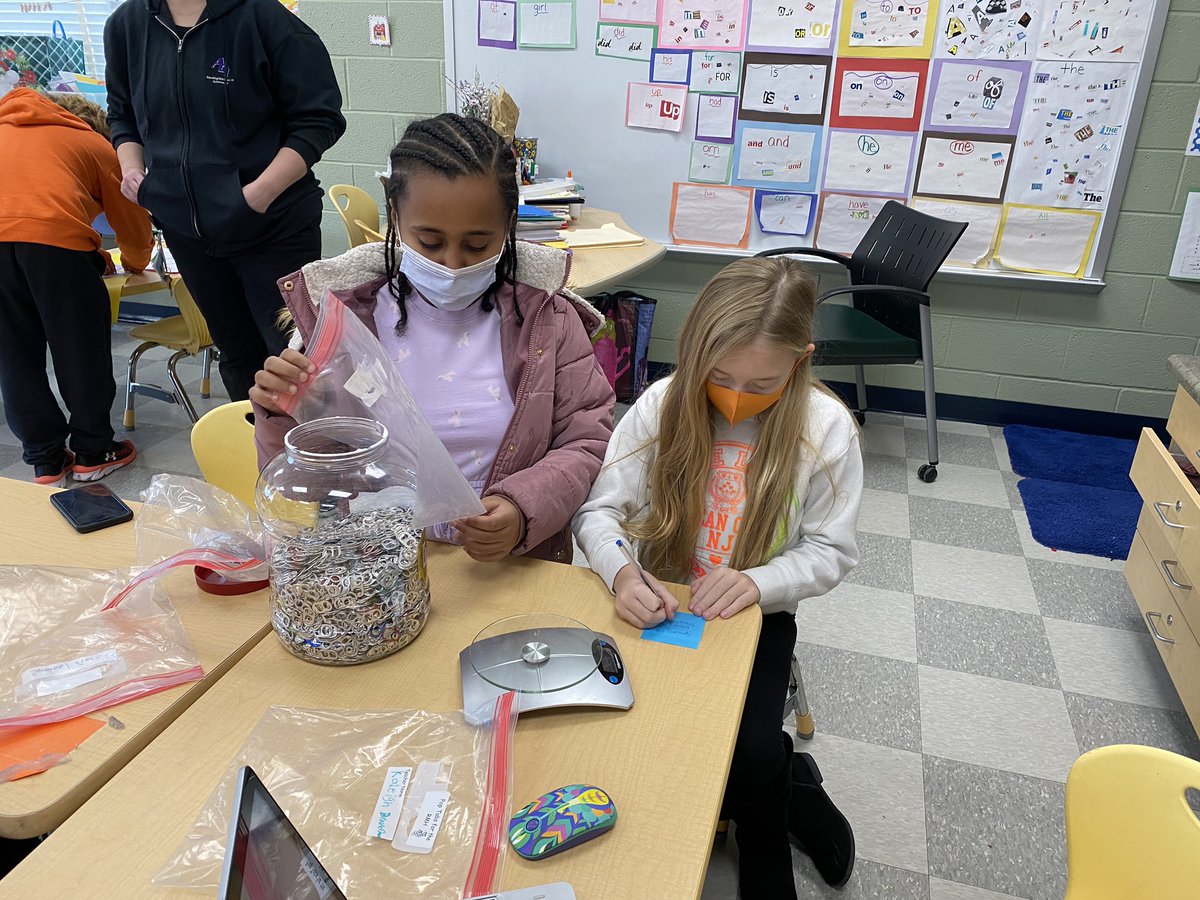 The VFES Club had a busy morning!  We made Valentine cards that will be delivered to veterans. We also continued to collect pop tabs and calculate the weights of tabs per class.  A mini-math lesson! <a href="/VincentFarmBCPS/">VincentFarmBCPS</a> <a href="/MrsTStaab/">Tracey Staab (she/her)</a> #wearevincentfarm