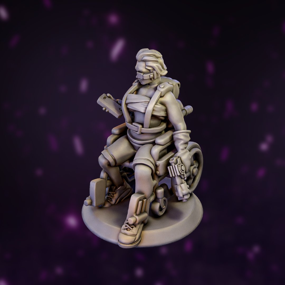 Liz 'Reptyl' Rockwell - Hacker Activist

View &amp; customize this mini - anvl.co/collection ⚒

#DungeonsAndDragons #DnD5e #TTRPG #DungeonMaster #D20 #TabletopRPG #RPG