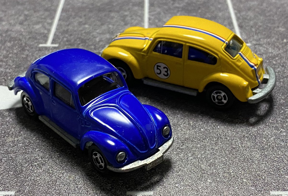 トミカ(の偽物) #フォルクスワーゲン😝 黄色の #ハービー 仕様と