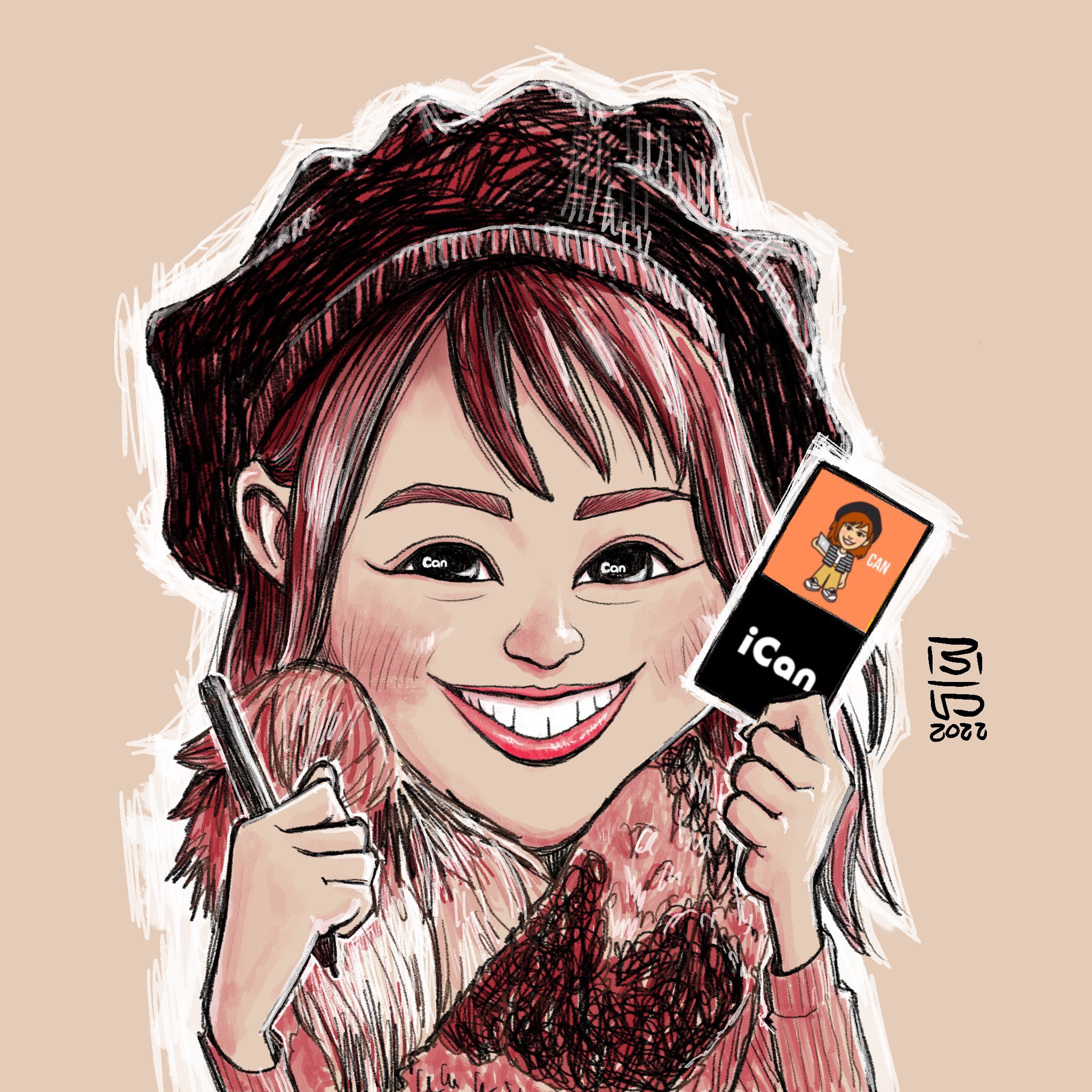 ふら Nftクリエイター Al Twitter 友達のお誕生日に 勝手に似顔絵を描きました 彼女は多彩で行動力があって いつも誰かを応援している その姿に僕はたくさん刺激をもらってます お誕生日おめでとうございます 似顔絵 イラスト 絵 落書き 漫画 マンガ