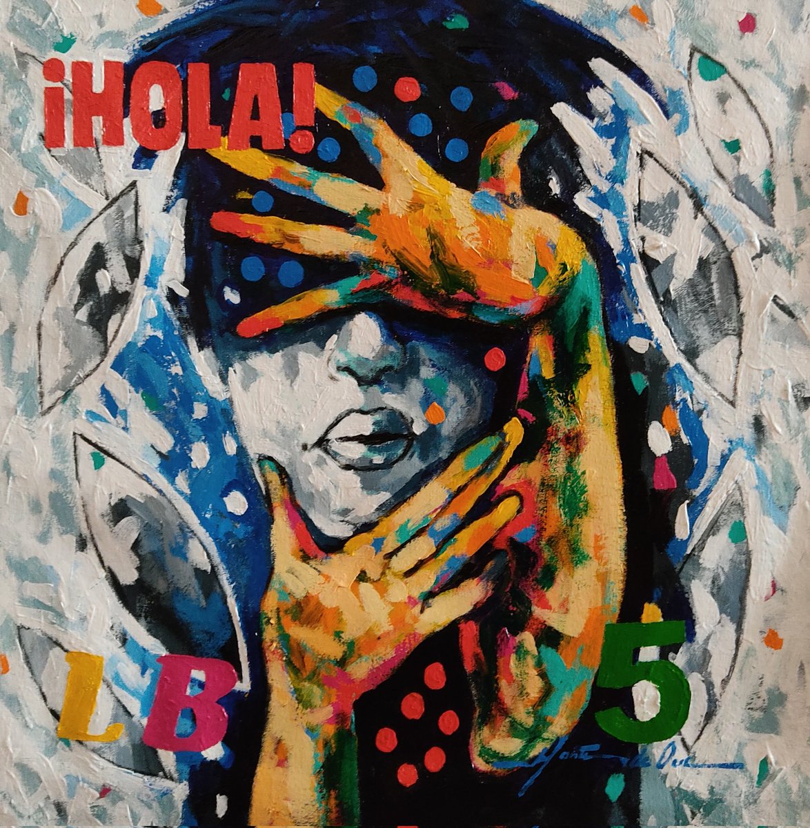 artsmontesdeoca's tweet photo. HOLA , de la serie portadas , 46 x 46 cm . 2022 https://t.co/Nhp688XdUN