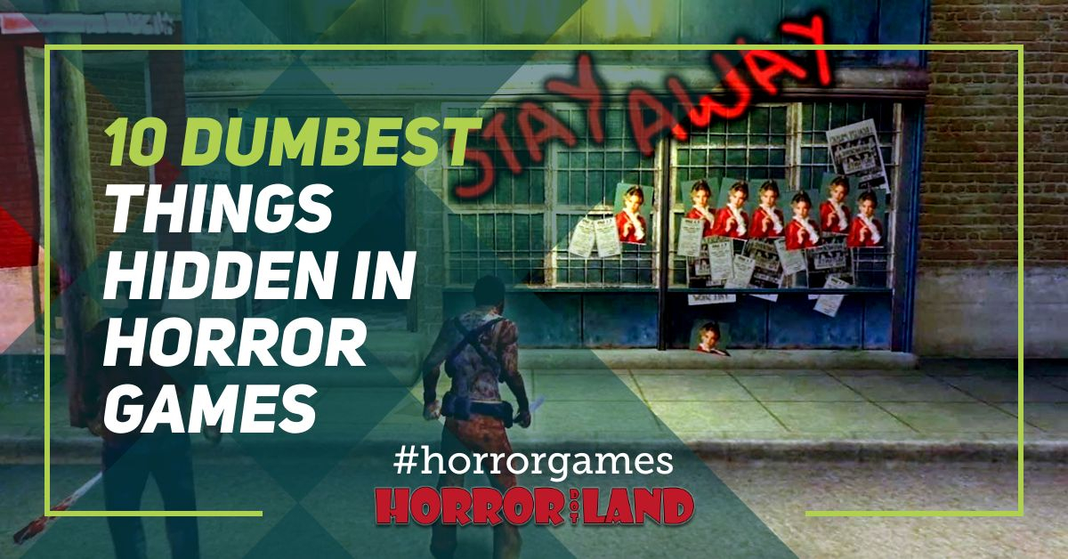 thehorrorland's tweet photo. 10 DUMBEST Things Hidden In Horror Games. Gameranx looks at the wackier world of Horror video games with a list of stupid Easter eggs. https://t.co/aGINeU6YFY #horrorgames  #easteregg #hiddenhorror #Videos #Horrorvideos #Horror #videogames https://t.co/yYSiHyGKdw