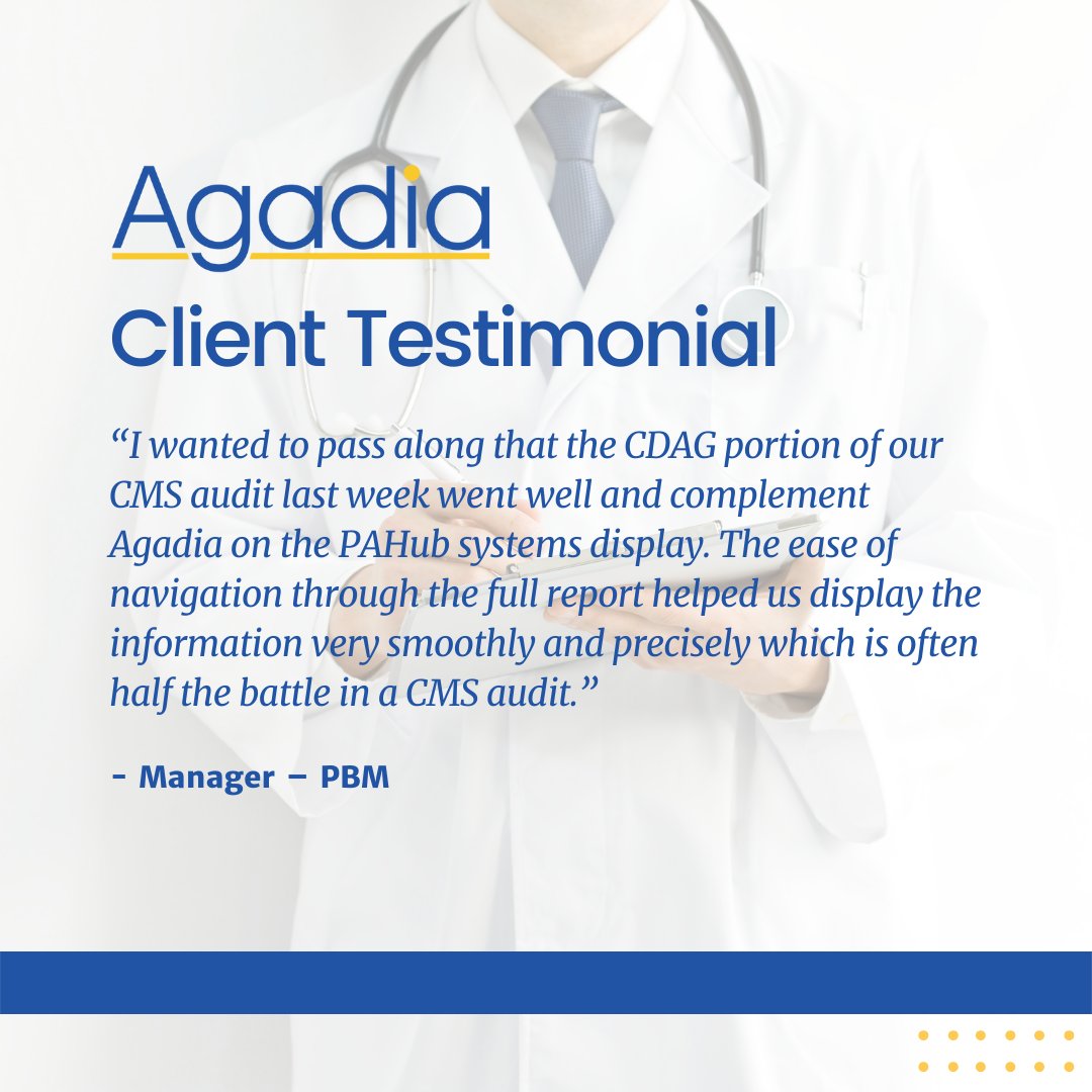 Over 45 of the nation's leading Health Plans and PBMs are leveraging PAHub to streamline and control all clinical, compliance and administrative aspects of Prior Authorization at the point-of-care. Request a demo here: agadia.com/schedule-live-…