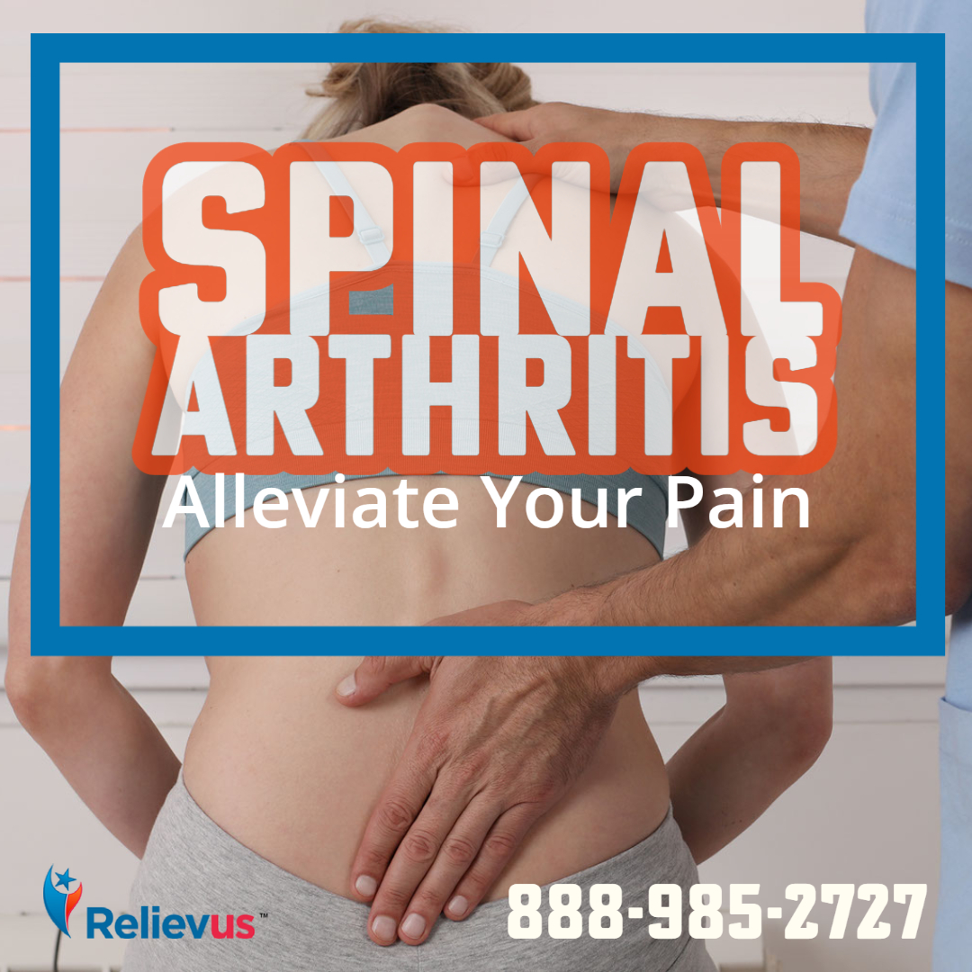 Relievus's tweet photo. Spinal Arthritis is a breakdown of the cartilage of the joints and discs in the neck and lower back. Sometimes, osteoarthritis produces spurs that put pressure on the nerves leaving the spinal column.
888-985-2727
https://t.co/FCLRXBY9Q9
#Relievus #spinalarthritis #arthritis https://t.co/mqHaT6WPiw