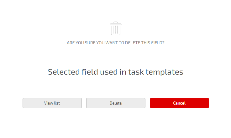 planfix's tweet photo. When deleting a field, Planfix checks to see if it's used in any periodic tasks, to prevent them from breaking. Before deleting the field, you can see a list of templates where it's used.
#nocode #planfix #custom_fields https://t.co/tX5cxhA9oA