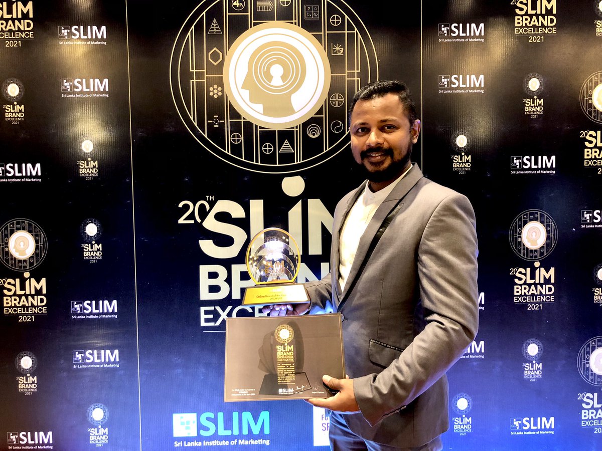 BuduMalli's tweet photo. Won the BEST ONLINE BRAND OF THE YEAR - GOLD AWARD 🥇for @WishQue
Thank you staff and all customers for making this brand awesome and unique. 🎂💐
#WishQue @Slim_Srilanka #SLIM #SriLanka #BestBrand https://t.co/ClVjT3sEUE