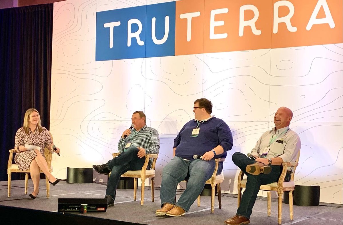 American_Plains's tweet image. We were well represented by Kevin and Alex as they participated on panels at the @TruterraLLC Partners in Excellence event! #producerpanel #datapanel #greatbendcoop