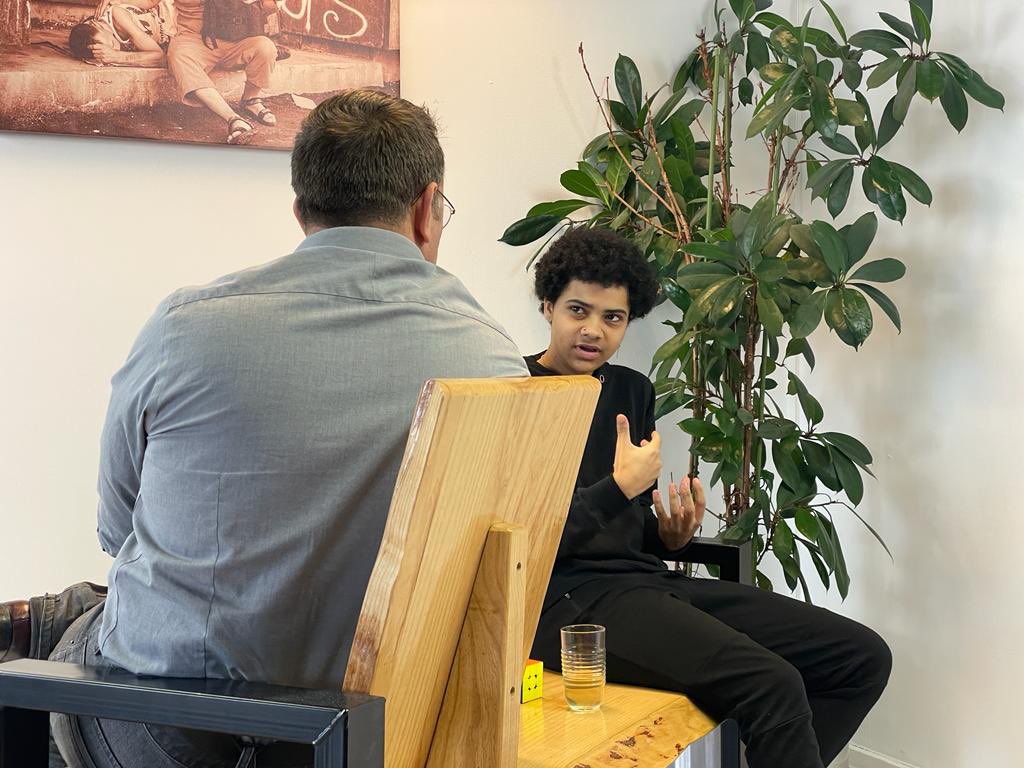 Een mooie Inclusiegasten opname vandaag. <a href="/frankbonekamp/">frank bonekamp</a> in gesprek met @JasonErvD. Binnenkort komt het gesprek online. #meedoeniswinnen