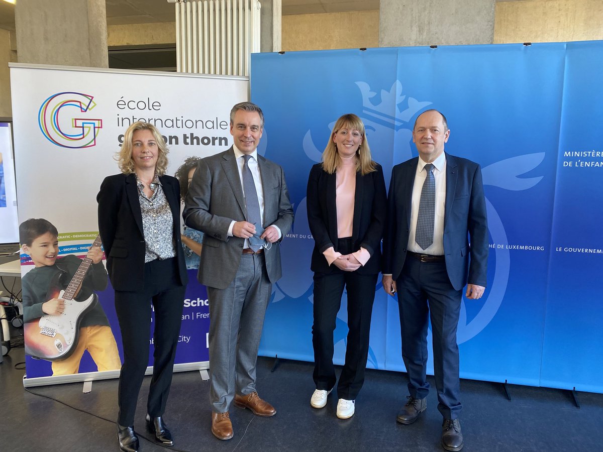 MeischClaude's tweet photo. D’Ecole internationale Gaston Thorn an der Stad ass eis 6. ëffentlech a gratis Europaschoul. Esou wéi de Gaston Thorn, steet dës nei Schoul fir eng wirtschaftlech a gesellschaftlech Moderniséierung a fir déi europäesch Iddi. 
#ënnerschiddlechSchoulfirënnerschiddlechSchüler https://t.co/LaXhYLpHGy