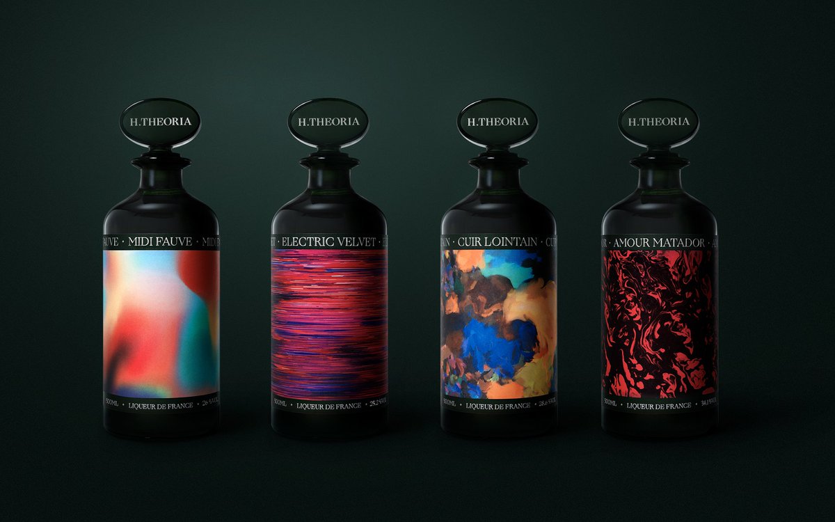 PENTAWARDS's tweet image. @bedandy subversive visual identity and packaging design that entices the senses for H.Theoria Liqueur Range. Read the full article here: bit.ly/3supskl

#pentawards #packagingdesign