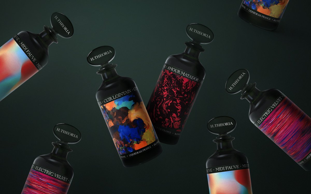 PENTAWARDS's tweet image. @bedandy subversive visual identity and packaging design that entices the senses for H.Theoria Liqueur Range. Read the full article here: bit.ly/3supskl

#pentawards #packagingdesign