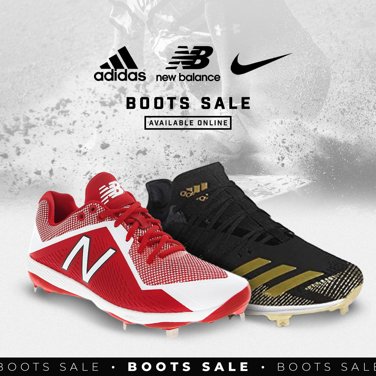 Cleat sales now on 🔥 

Make big savings on our wide range of cleats, including the Adidas afterburner 6 and many more!