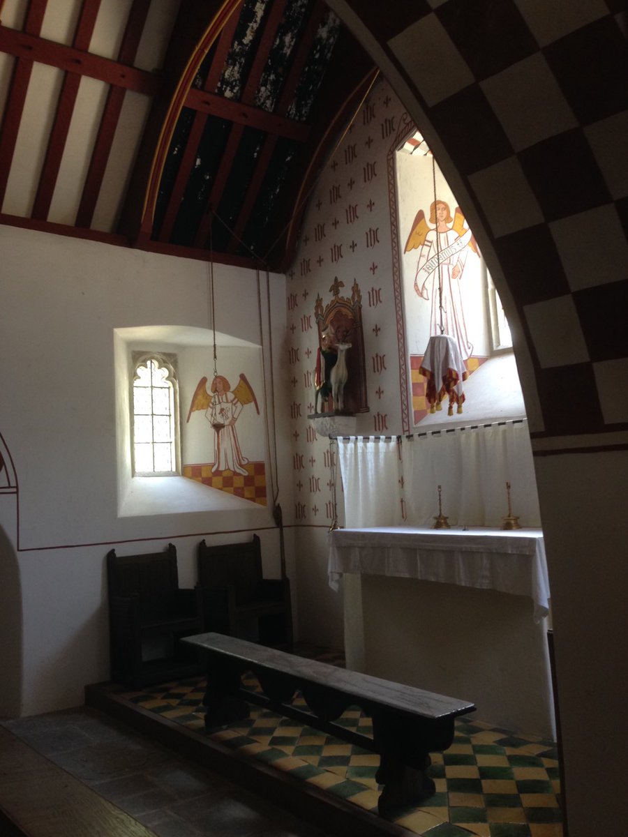 Barb_Drummond's tweet photo. Very special place. Side #chapel for mourning the death of #children #StTeilo #NationalMuseumOfWales https://t.co/XxGe5MVDiY