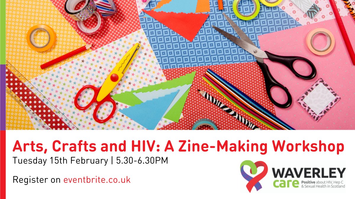 f_osis's tweet photo. Next Tuesday at 5:30 for #LGBTHM we're running "Arts, Crafts &amp; HIV"! Hear about our work @sxscotland @WaverleyCare , the importance of arts in #HIV history, and event get a chance to make your own zine!

https://t.co/AMBRMy8YXV https://t.co/6oH4tgjRVr