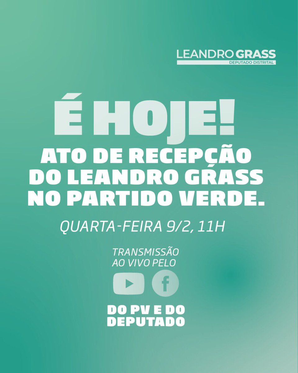 LeoTMPaula's tweet photo. A esperança de um DF melhor ganha força hoje com o #LeandroNoPV https://t.co/NB3ITnXOEV