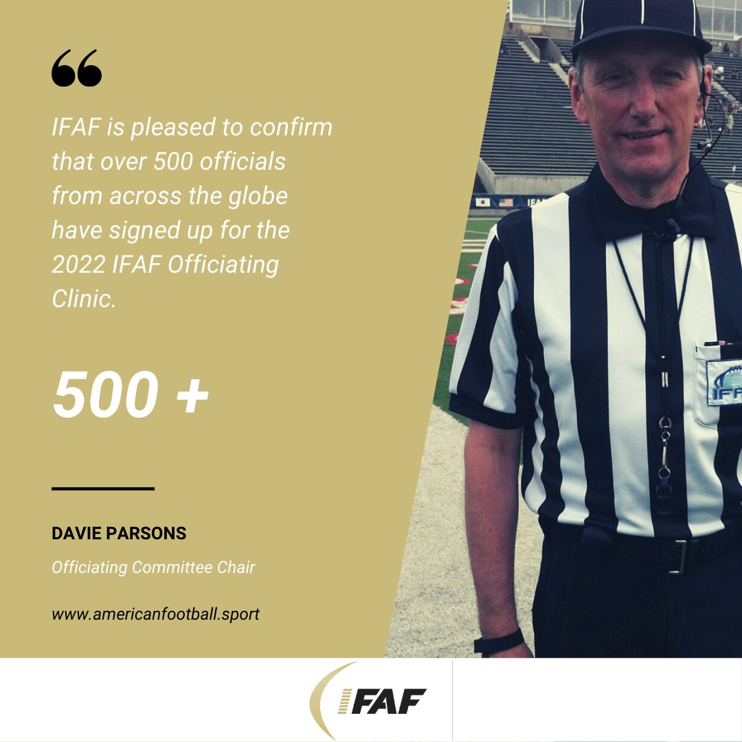 Over 500 officials have signed up for the 2022 February Clinic. 
🦓🏈
#LeadingFootballWorldwide