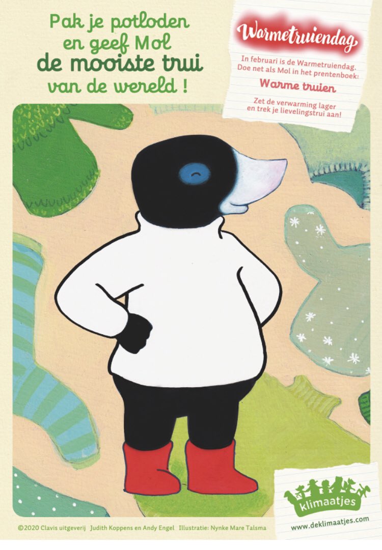 Aanstaande vrijdag is het <a href="/Warmetruiendag/">Warmetruiendag</a>! En dat hebben we geweten want #warmetruien is op! 😱 Gelukkig zijn er nog wel 2 leuke kleurplaten op onze site te vinden! deklimaatjes.com/warmetruien #zelfaandeslag #warmetruiendag #zoekdeverschillen #mooistetrui #iedereenklimaatje