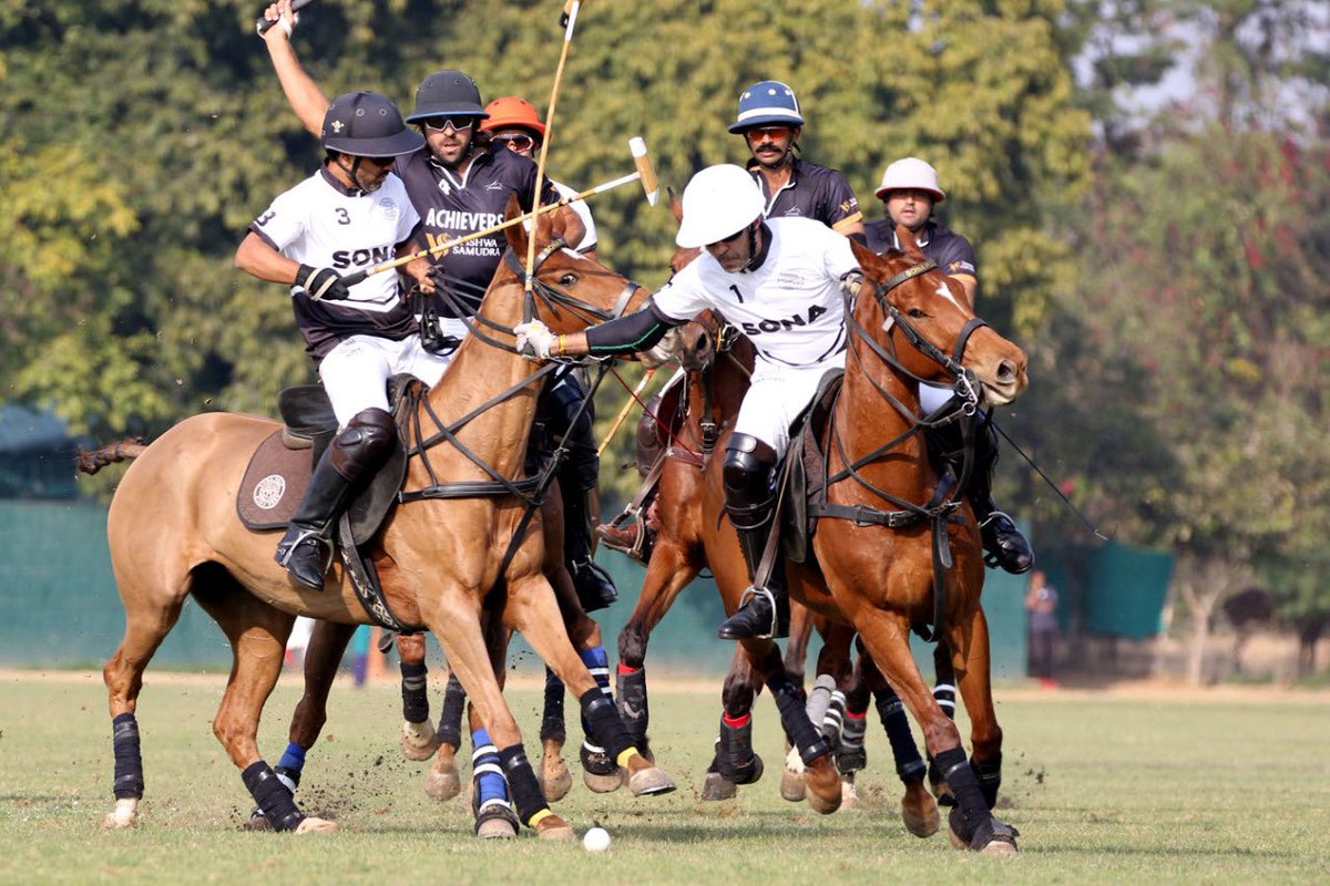 sunjaykapur's tweet photo. Well begun is half done! Great start to the Jaipur Polo season for Sona Polo Team with a win against Achievers, 7-6. Great to be back on a horse and winning! 😀🐎 #SonaPolo https://t.co/21o2BIMDYd