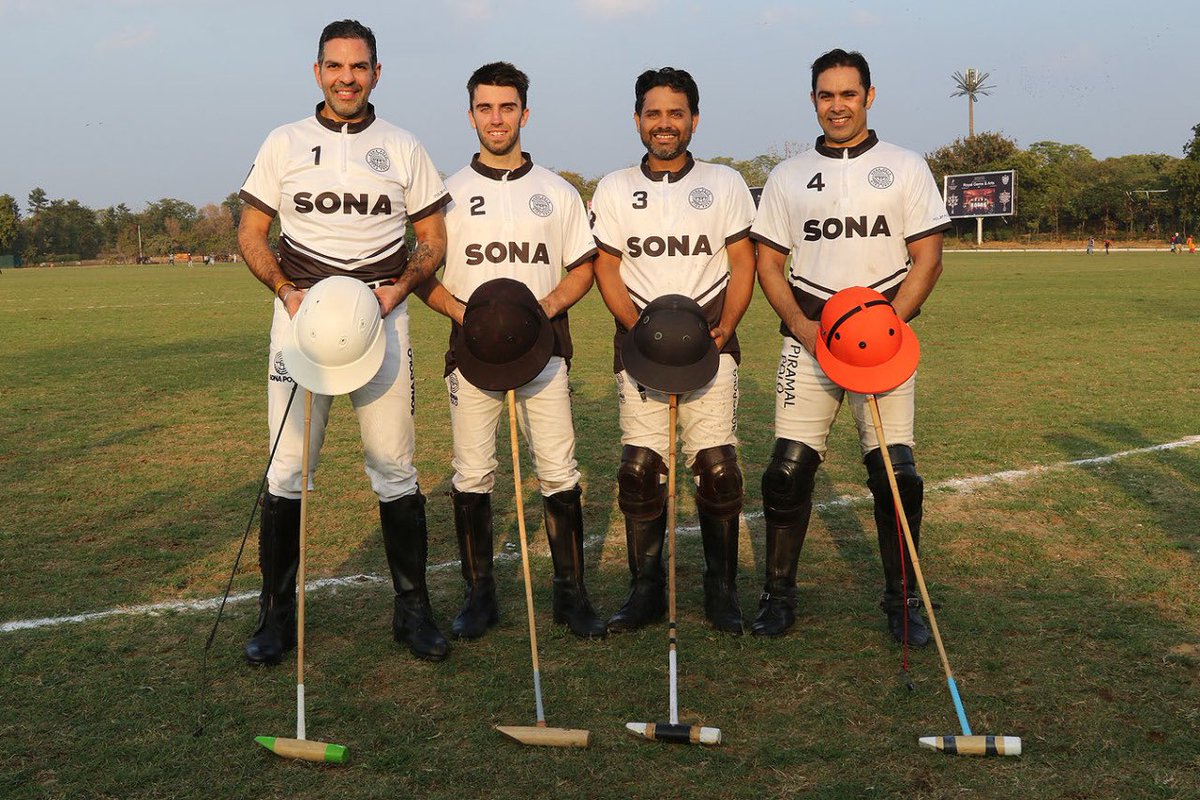 sunjaykapur's tweet photo. Well begun is half done! Great start to the Jaipur Polo season for Sona Polo Team with a win against Achievers, 7-6. Great to be back on a horse and winning! 😀🐎 #SonaPolo https://t.co/21o2BIMDYd