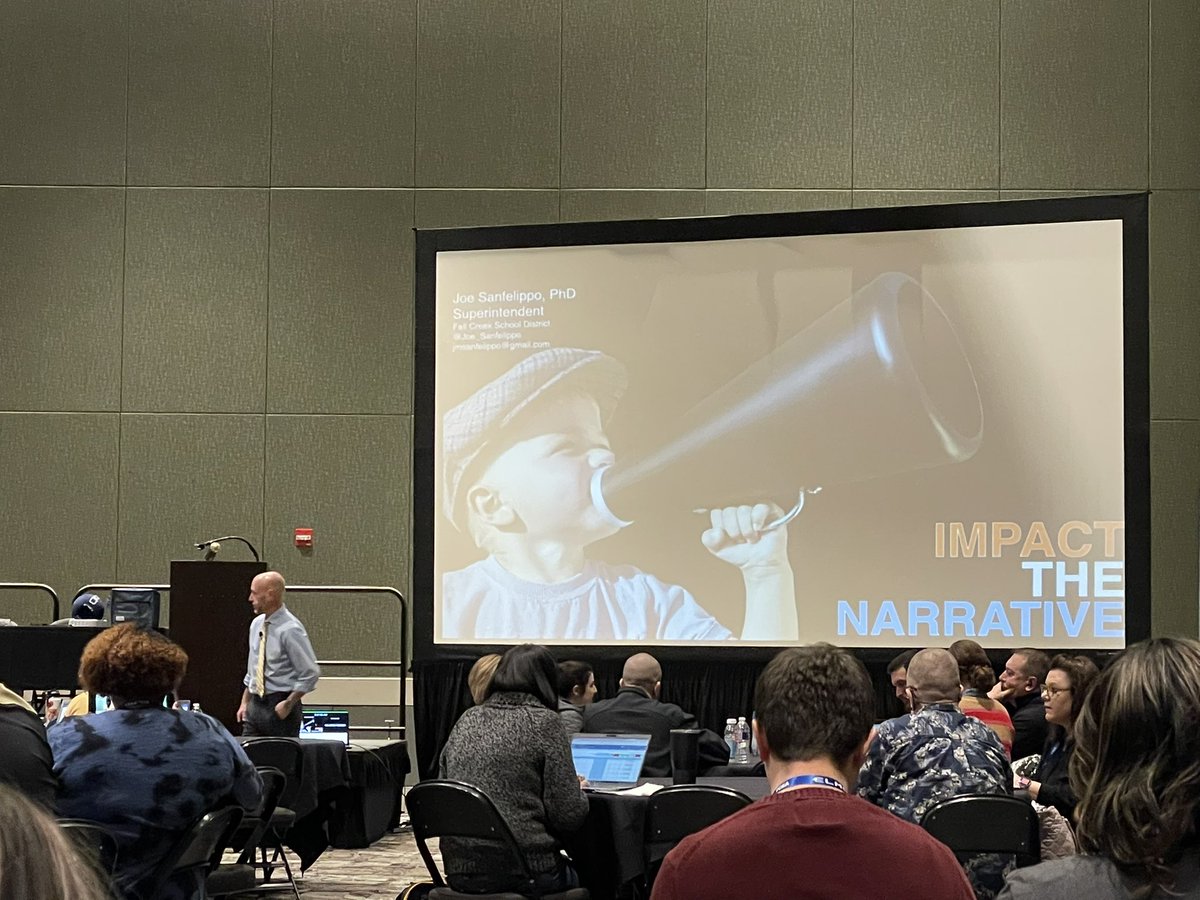 Here we go!! #TCEA22 DAY 3! Ready to listen and learn from some of the best! First up, the awesome <a href="/JoeSanfelippo/">Joe Sanfelippo</a> talking about how to change the narrative of public education. I’m here for it! 🎉 <a href="/TCEA/">TCEA</a>