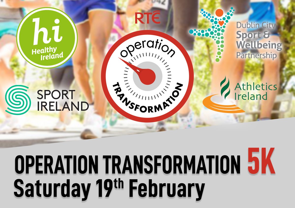 HsehealthW's tweet photo. The #OperationTransformation 5K in the Phoenix Park is on Sat, 19 Feb @ 9:30am. We have 100 free tickets for health service staff on a 1st come, 1st serve basis. Simply email jolene.cummins@hse.ie or DM us here with  name, dept., email &amp; we’ll get back to you. #WalkorRun https://t.co/0FSpySShUf
