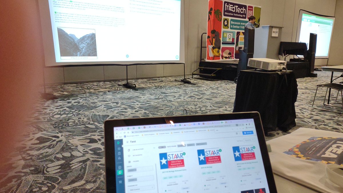 😮😮😮. Me at the Uplevel Your Instruction with Edulastic with <a href="/SimplyEdTech/">Jessica Powell-Allbright</a> So like all the released tests are right there for me to use?  YEP <a href="/friEdTechnology/">friEdTechnology Team</a> #TCEA22 #TCEA2022