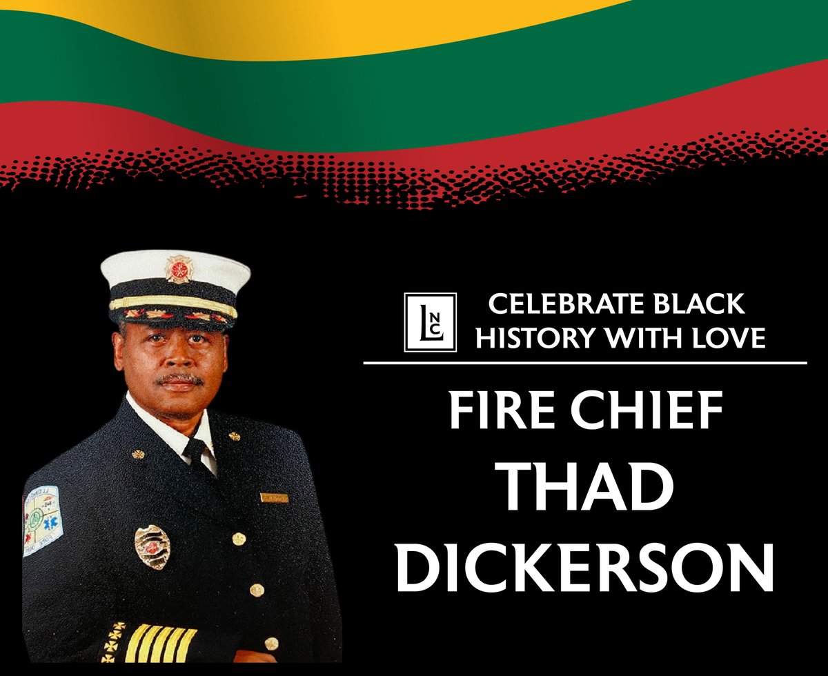 CityofLexington's tweet photo. #BlackHistoryMonth Feature: Chief Thad D. Dickerson, Sr., led the Lexington Fire Department as the 1st Black Captain, Shift Commander &amp; Fire Chief. He dedicated over 30 yrs to Public Safety. His legacy lives on within the department &amp; the community. https://t.co/kuIjBmbgJd