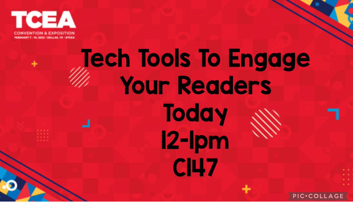 Come see @DeborahPolitsch and myself as we share some fun engaging ways we’ve used tech tools in our libraries. Can be used at all levels & in classrooms. #TCEA22 @TCEA @WallerISD @BrenhamISD @TCEALIBSIG @canva @BookCreatorApp @Ozobot @wakelet @GoogleForEdu @Flipgrid @gosynth