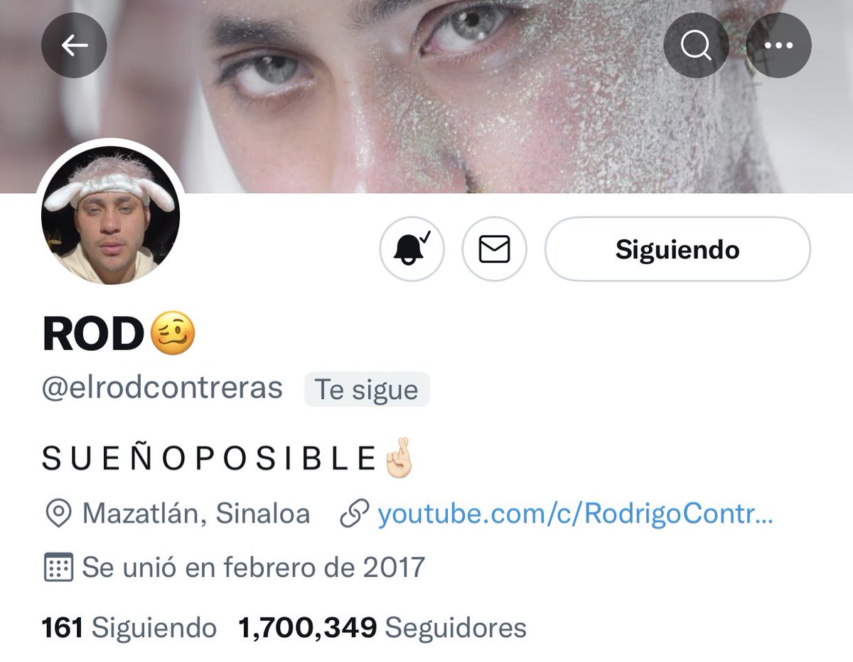 hmartinez_t's tweet photo. Buenos días, hoy es un gran día para felicitar al rod porque ya llego a 1.7 millones <3 Felicidades bb 💗
[ @elrodcontreras ] https://t.co/oyMuRV8gtw