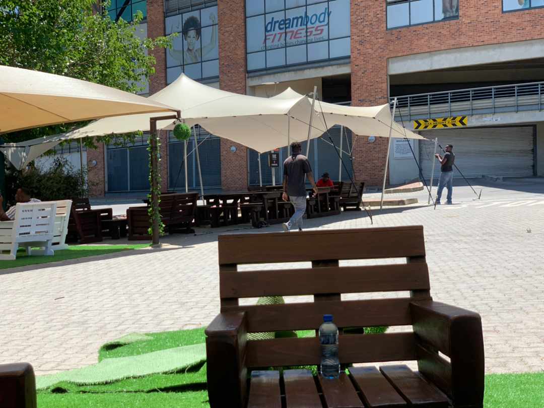 BK Party Hire is your one stop shop for all your party equipment hire. Neat clean waterproof stretch tent available "We love our clients😍" 0737356930 / 0787520396 #stretchtent #shade #partyhire #crockery #cutlery #eventplanner