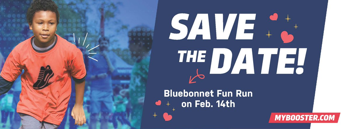 BluebonnetES's tweet photo. Thanks so much for a successful school fundraiser.  Our student Fun Run is Monday, Feb. 14th.  Come join us!! @BluebonnetES https://t.co/fMzpxa4x4i