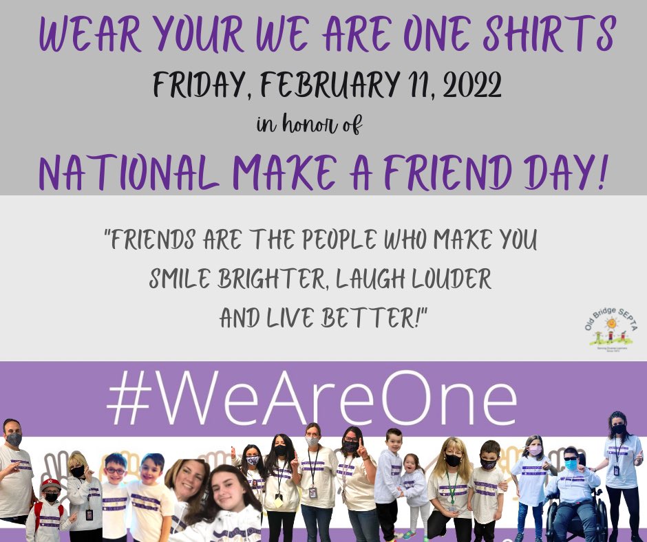 #WeAreOne day this Friday! We cannot wait to see all of your pictures and hear your WHY! @OBSupCittadino <a href="/OBPS_DOSS/">James Tuohy, Ed.D.</a>
