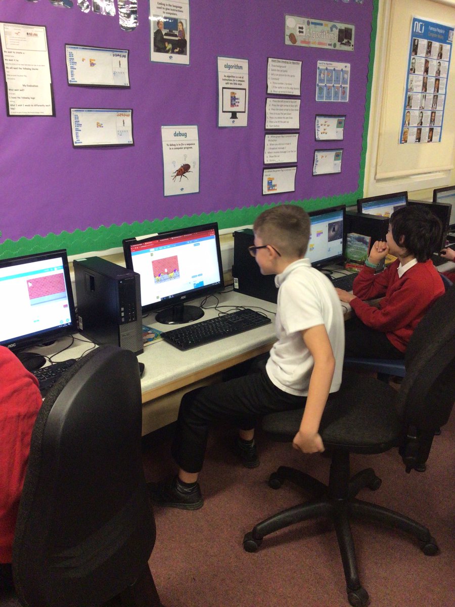 SPS_Year_5's tweet photo. Computing - Today, we completed our Scratch animations and shared them with the rest of the class #spscomputing https://t.co/45PLiHsryV