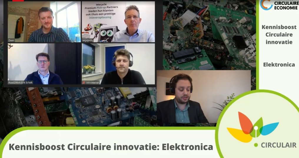 RvNhub's tweet photo. Kennisboost Circulaire Innovatie Elektronica is gestart: '@OpenStichting wil samen met verschillende partners binnen twee jaar de wettelijke inzameldoelstelling van 65% realiseren.' #WeekvandeCE #lifeport https://t.co/xLVwHajylp