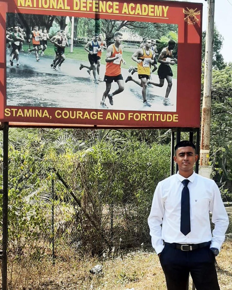 DefenceEra's tweet photo. Cadet Pratyush who joined the National Defence Academy NDA on 7th Feb 22 lost his life at around 8PM on 8th Feb due to falling down. He was in Romeo Squadron. 

Om Shanti ⚔️🇮🇳❤️💐

#indianarmy #indianairforce #indiannavy #NDA https://t.co/KhZjUoGZNn