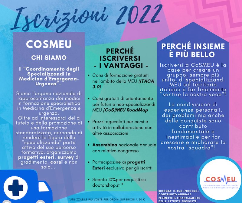 Vi abbiamo fatto attendere ma alla fine ci siamo! Da oggi sono riaperte le iscrizioni a CoSMEU con nuova modalità online (e a brevissimo anche pagamenti tramite PayPal). Tutte le istruzioni sul nostro sito: cosmeu.wordpress.com/iscrizioni-cos… #gomeu #cosmeu