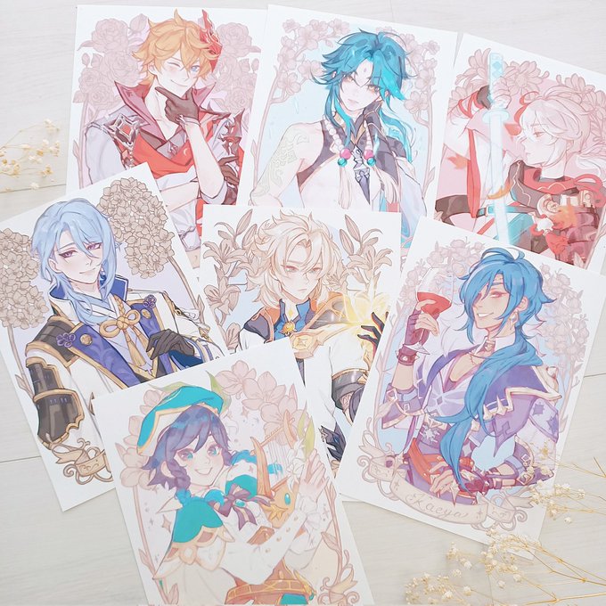 🌸✨ Algunas de las Prints Genshin que tendremos~ ✨🌸(A5) 
