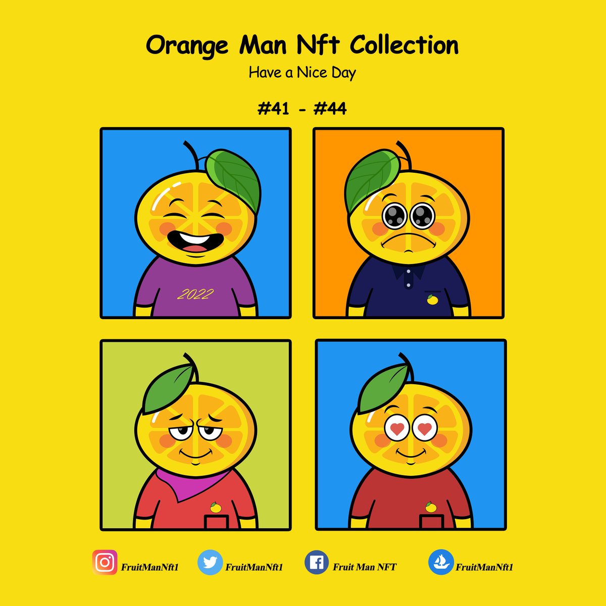 FruitManNft1's tweet photo. Listed #41 - #44
Rarity Rate - Normal

https://t.co/Z52nBI4Z1J

#nft #nftart #nfts #nftcommunity #nftcollector #nftcollectibles #nftartists #nftcollectors #nftdrop #nftartwork #nftcollection #nftartgallery #nftnews #nftartist #nftcreator #NFTs #NFT #NFTGiveaways #nftcollectors https://t.co/AEzzqTWEvY