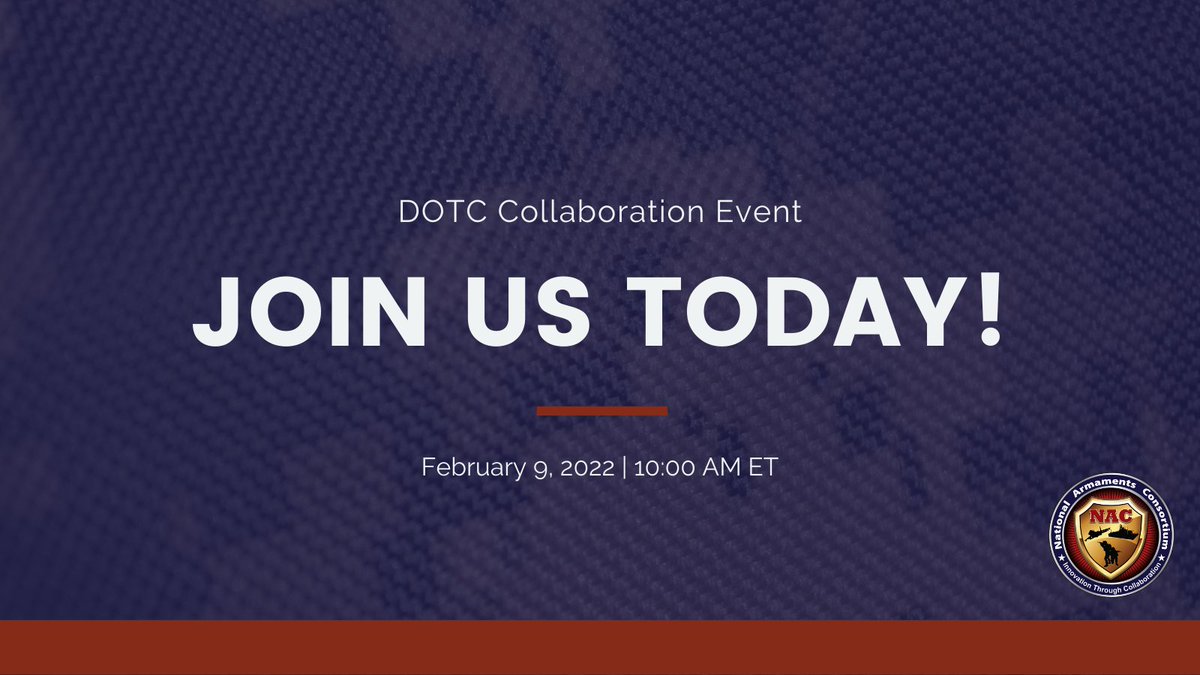 NACConsortium's tweet photo. NAC’s collaboration event with DOTC kicks off today.  The event includes important conversations around development challenges and emerging opportunities. #NACNetwork #DefenseIndustry #DefenseTechnology https://t.co/KHat58Saqx