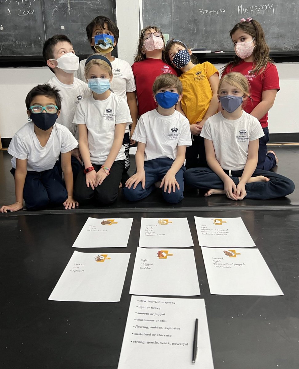 NAISNY's tweet image. Year 3 learned about the Great Race that decided the order of the Chinese Zodiac in dance last week. They experimented with opposing movement dynamics like speedy and slow, and heavy and light. Then, they matched the dynamics to the animals from the Zodiac. #nae #naisny #dance
