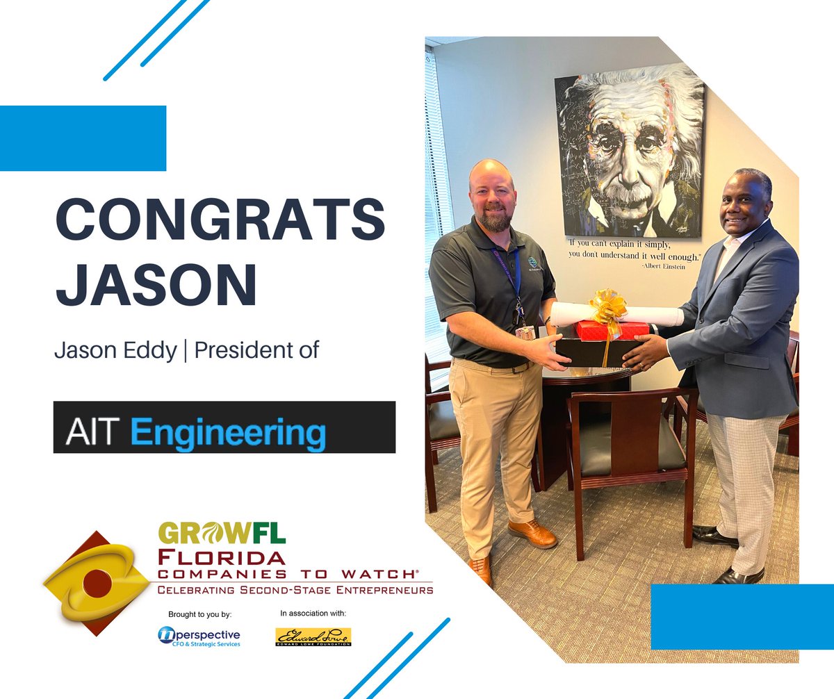 Let's celebrate! AL Anderson from Nperspective CFO &amp; Strategic Services dropping off a box of goodies to #FCTW Honoree, Jason Eddy - President of AIT Engineering. Congrats Jason and the team at AIT Engineering! 🎉🎉🎉