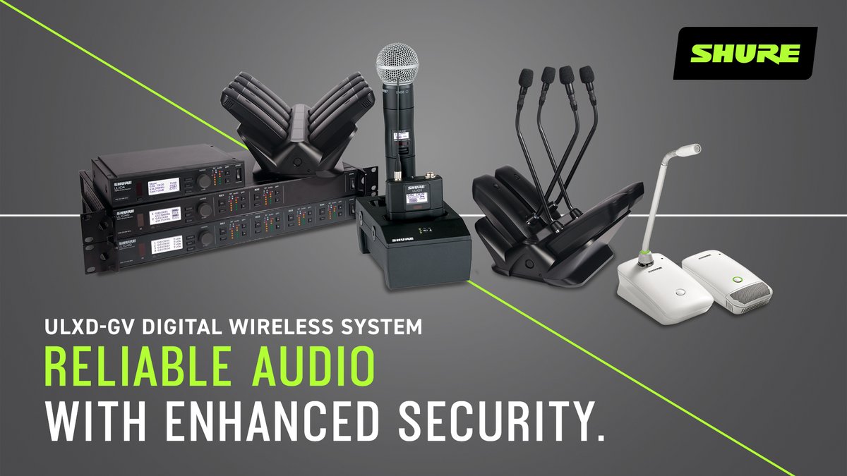richarddeanasc's tweet image. The new @shure ULXD-GV provides secure wireless transmission with #AES256 encryption for any applications where privacy is required. 

#AdvancedEncryptionStandard #governement #SecureTheTribe #encryption #digitalwireless #newproduct #newstuff #newgear #newrelease