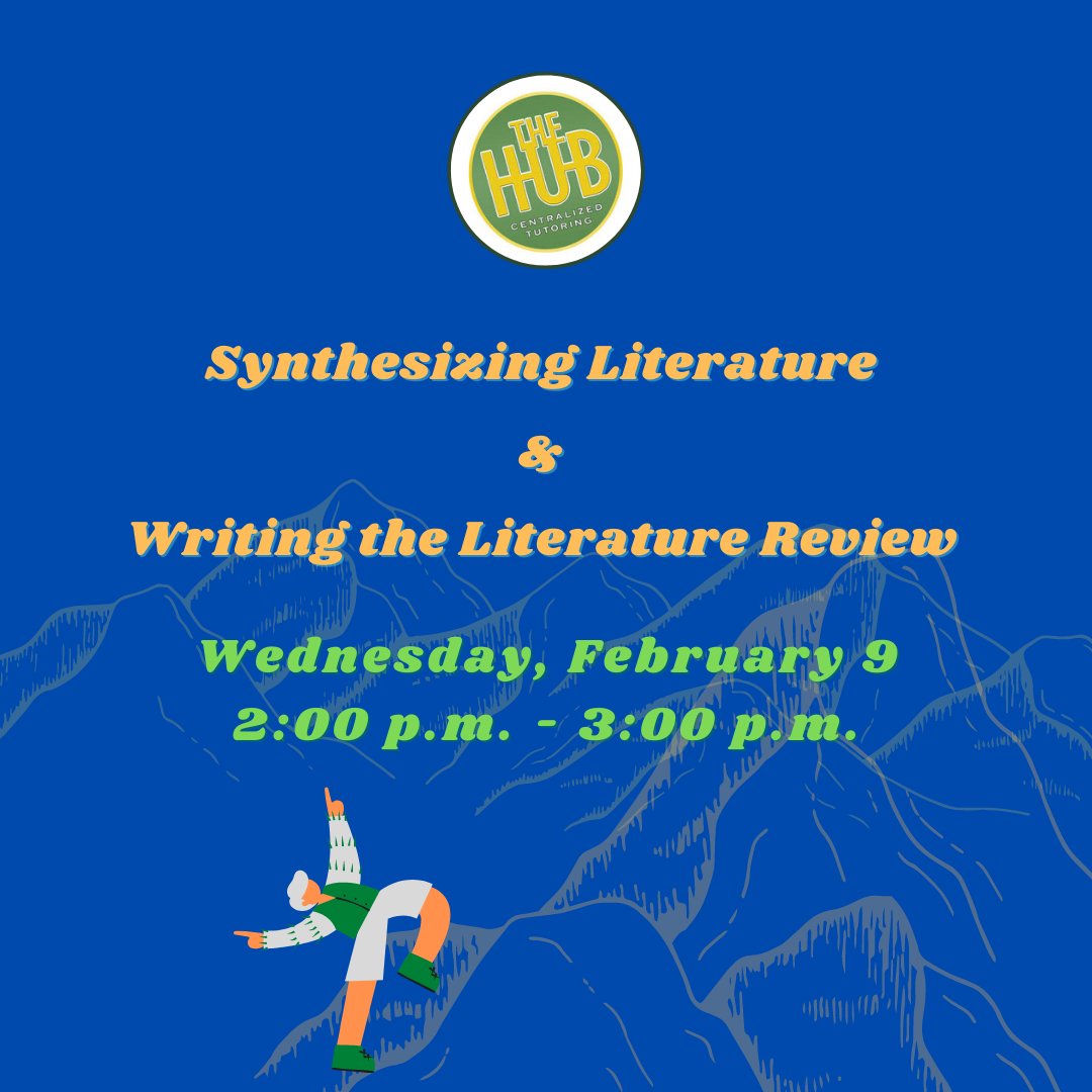 NJCUthehub's tweet photo. Synthesizing Literature and Writing the Literature Review workshop is at 2:00 p.m. today! Ask our reception desk for more information (link in bio). https://t.co/1yk6uIHcSh