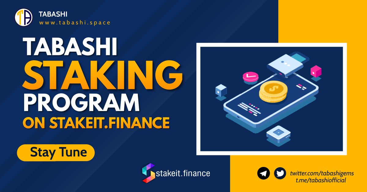 Coming soon. Holders can stake their TABA tokens on our staking program to earn a TABA rewards. Stay tune guys.