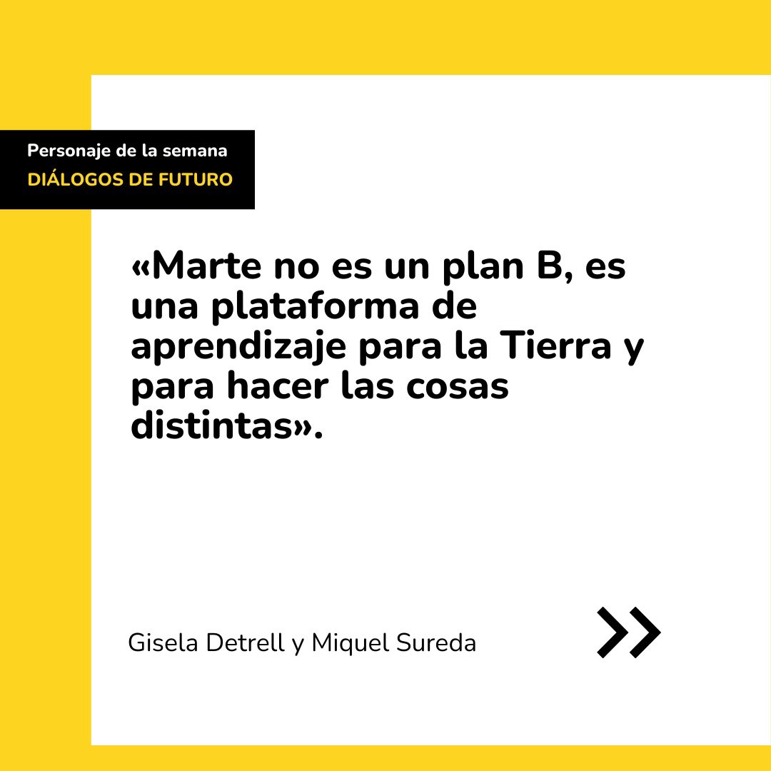 Nethunting (@nethunting) on Twitter photo Diálogos de Futuro suma un FUTURO desde la MARTE con <a href="/giseladetrell/">Gisela Detrell</a> y <a href="/Gaia_Ciencia/">Miquel Sureda</a> co-participantes en NÜWA, un proyecto de futuros que diseña una ciudad sostenible para un millón de habitantes nethunting.es/el-futuro-desd…
#futurethinking #futuros #tendencias #trends #ciencia #space Diálogos de Futuro suma un FUTURO desde la MARTE con <a href="/giseladetrell/">Gisela Detrell</a> y <a href="/Gaia_Ciencia/">Miquel Sureda</a> co-participantes en NÜWA, un proyecto de futuros que diseña una ciudad sostenible para un millón de habitantes nethunting.es/el-futuro-desd…
#futurethinking #futuros #tendencias #trends #ciencia #space