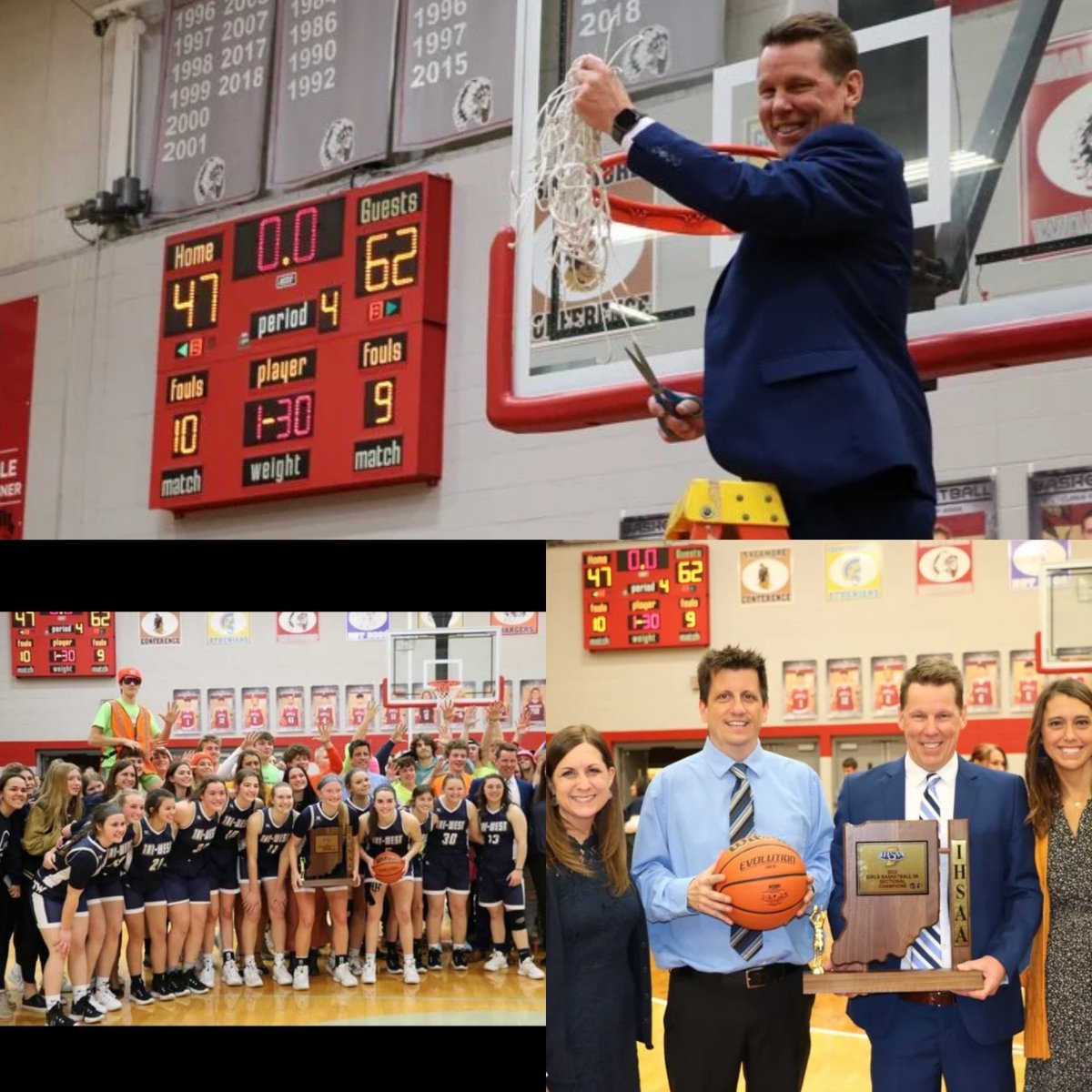melis_gv's tweet photo. 3A Sectional Champs!🏀 Congrats &amp; well done Tri-West coaches &amp; players! To our favorite coach...you make us proud! A great coach &amp; even better man. Good luck to everyone in Regionals! Gliva Corner will be there for you 💛💙 @TriWestGBB https://t.co/wxY400cbQr