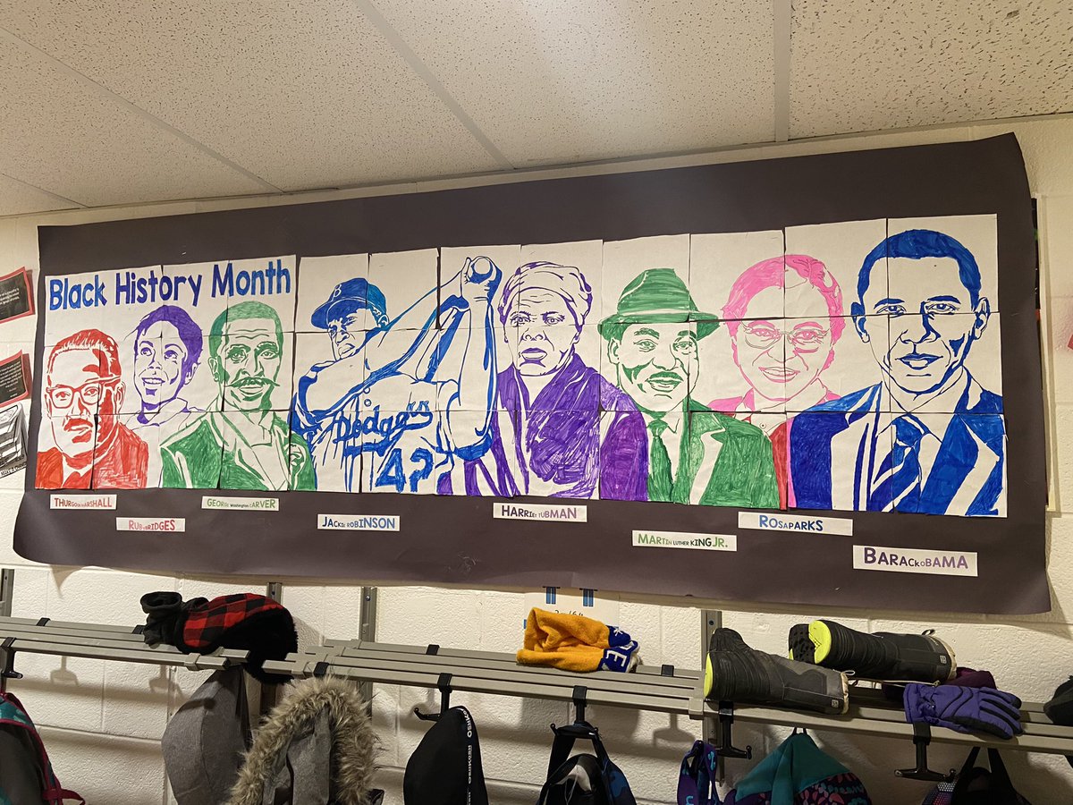 Mrs. Graham and I stopped by Mrs. Smith’s grade 2 class <a href="/stjcatholic/">St. Joseph's</a> to quiz our friends about their learnings of Black History Month. Thanks for the lesson and we loved the poster you coloured for all to see! <a href="/bhncdsb/">BHNCDSB</a>